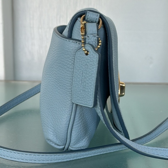 Coach Turnlock Pebbled Leather Crossbody Bag - Picture 4 of 17